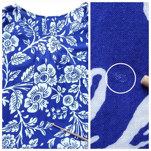 Rachel Zoe Floral Top Womens Plus 2X Blue White V Neck Flutter Cap Sleeve Blouse - Picture 10 of 10